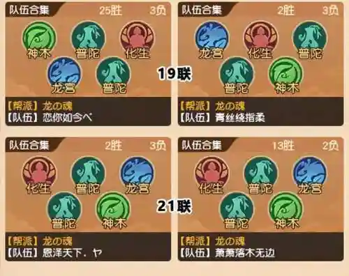 梦幻四攻阵容搭配表(梦幻手游门派推荐)插图