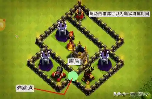 部落冲突女王阵容搭配攻略(5本部落战防御最强阵型)插图5