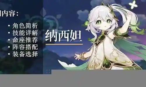 纳西妲万叶阵容搭配插图