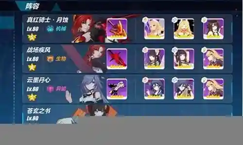 崩坏3阵容搭配总汇