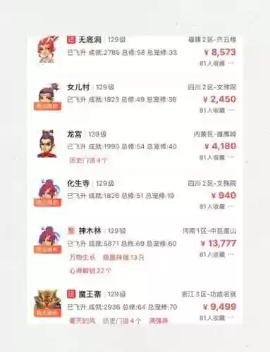 梦幻西游129级买号心得插图1