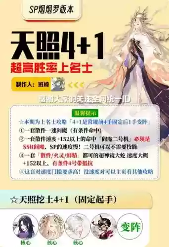 名士简单阵容插图