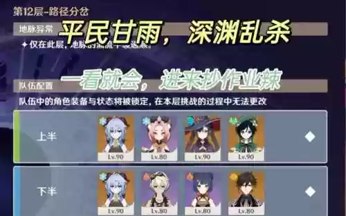 甘雨阵容深渊插图