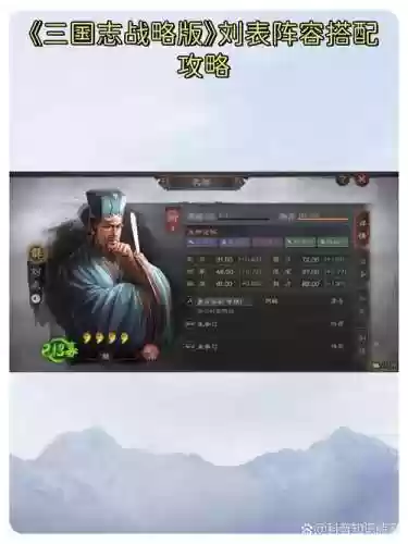 刘表阵容搭配插图
