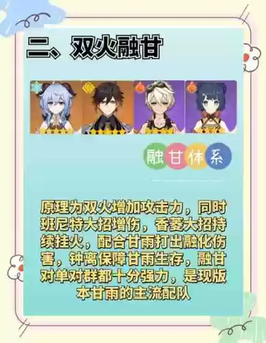 甘雨3.2阵容搭配插图
