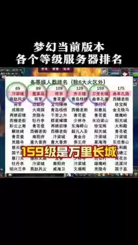 梦幻西游账号历史服务器查询