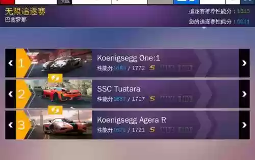 狂野飙车8最强阵容搭配插图