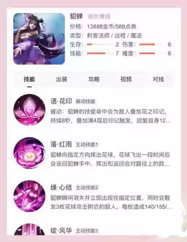 街篮貂蝉带什么技能插图