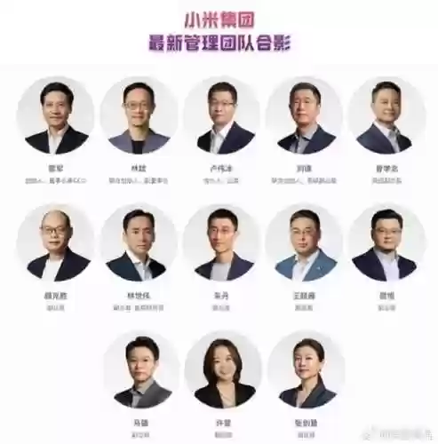小米公司阵容插图1
