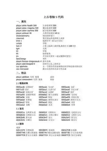 上古卷轴5武器代码打大全插图1