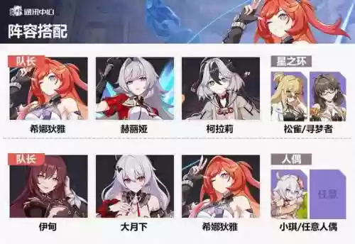 希娜阵容搭配
