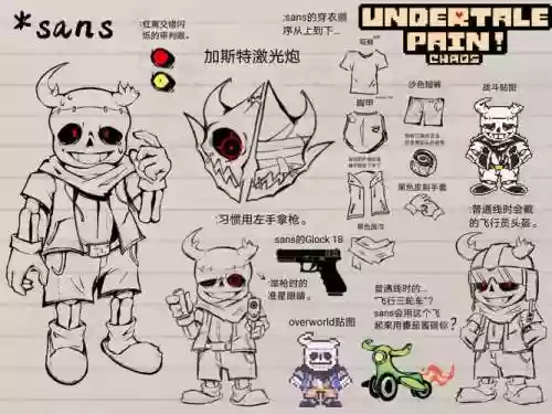 undertale里所有的装备插图