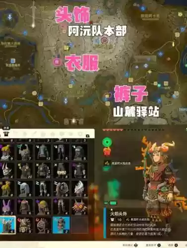 塞尔达升级哪一套装备，塞尔达升级装备的4个位置插图1
