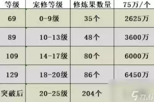 梦幻西游宝宝修炼果17，梦幻西游宝宝修炼果价格插图