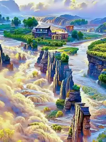 梦幻西游山画卷，梦幻西游山水画卷插图