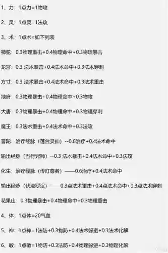 梦幻西游手游龙宫任务加点，梦幻西游手游龙宫加点方案插图1